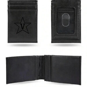 NWT NCAA Vanderbilt Commodores
Laser Engraved Men Black Wallet Card Holder